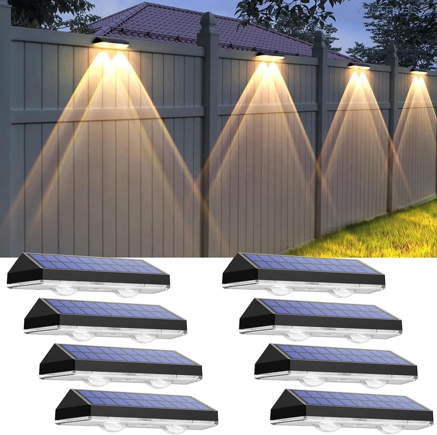 Solar Fence Lights Outdoor