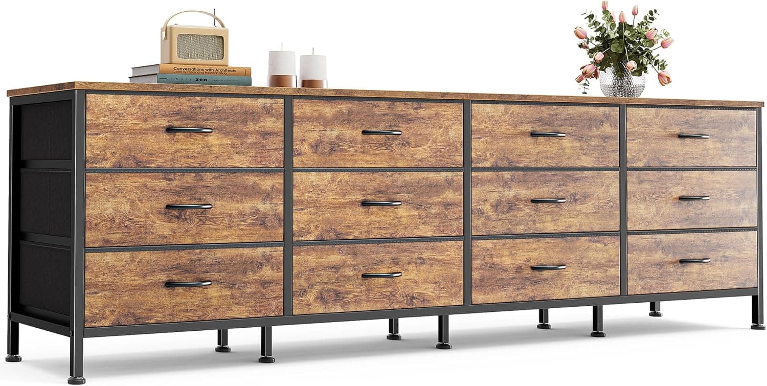 Huuger 70 Inch Dresser for Bedroom, TV Stand